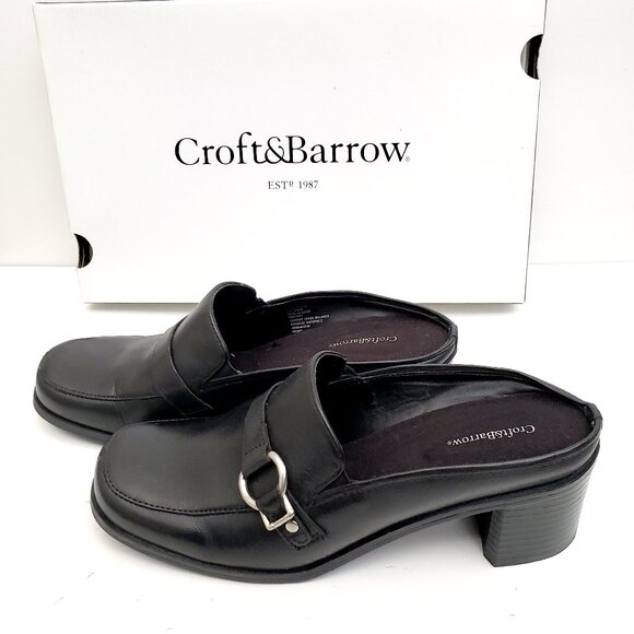 Croft & Barrow: Women's Casual slip on mule; Bette Black; New with box; Size 6M - Picture 5 of 15
